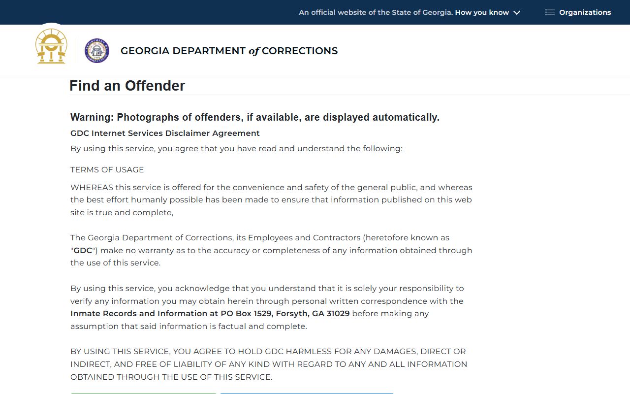 Pickens County criminal court records and GDC offender search